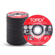 Load image into Gallery viewer, TOPEX Heavy Duty 900W 125mm 5'' Angle Grinder w/ 25PCs 5" Grinding Wheels