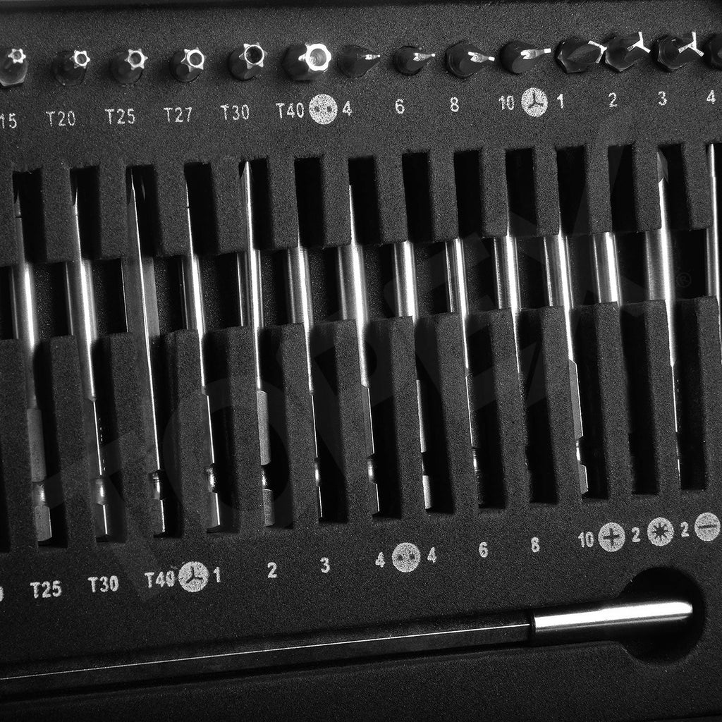 TOPEX 92PCS Ratchet Screwdriver Bits Set Ratcheting Driver Bits Kit Security bits precision bits set