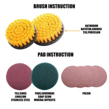 Load image into Gallery viewer, MasterSpec 30 PCS Drill Brush Scrub Pads &amp; Sponge Scrubber Drill Brush Kit with Extend Holder