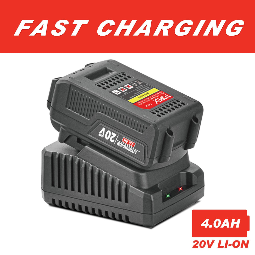 TOPEX 20V Cordless Angle Grinder 125mm Li-ion Grinding Cutting Power Tool